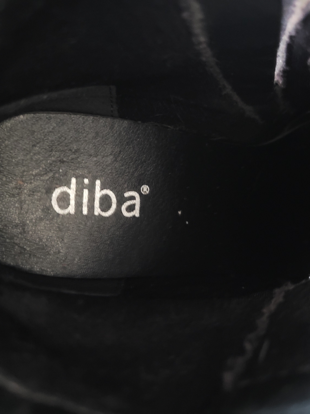 Diba Black Lace-Up Ankle Boots with Buckle & Stud Trim - Picture 6 of 6